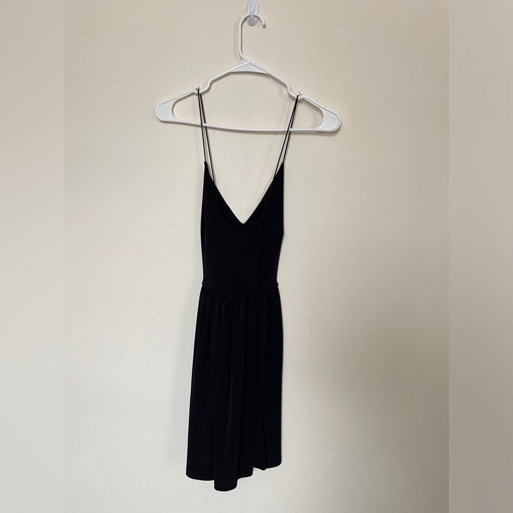 Elegant Black Spaghetti Strap Dress